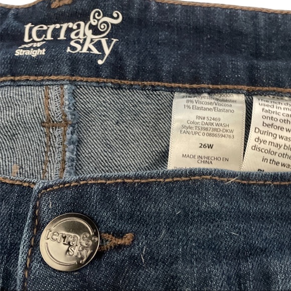 Petite, Terra Sky, Straight Leg, Mid Rise, 26W - Picture 5 of 5